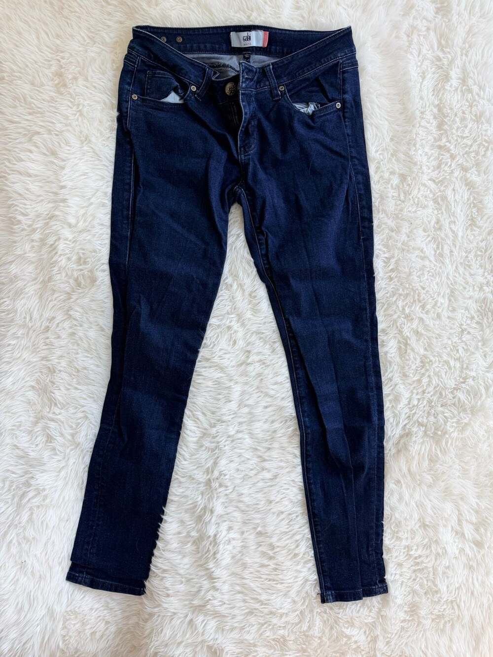 Cabi Jeans Women's Skinny Fit Dark Wash Denim Jeans Size 6